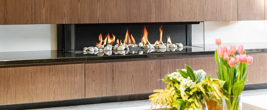 Double-height Fireplace Design Refurbishment in Lathrop, California
